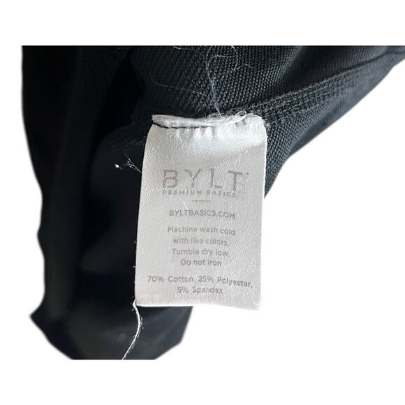 BYLT T Shirt Men’s XL Blend Black Curved Hem Short Sleeve Drop Cut Activewear - Picture 7 of 9